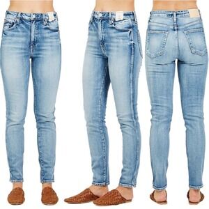 Trave The Lawson High Waisted Jeans in Low Rider Size 30 Light / Med Wash Denim